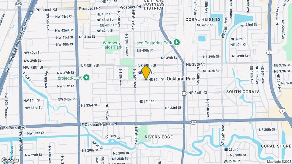 754 NE 36th St Map and Location Details