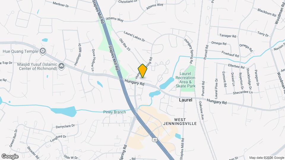 8029 Lake Laurel Ln Map and Location Details