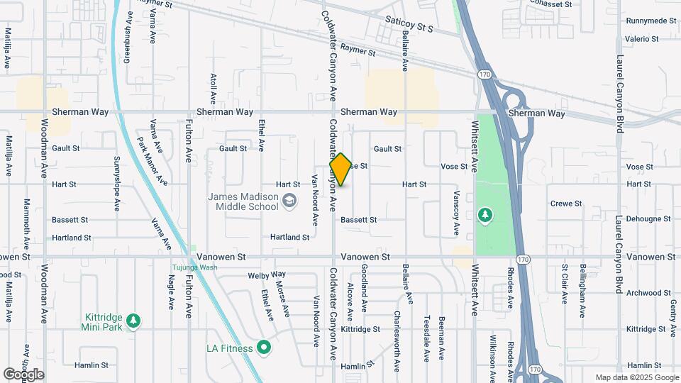 6944-6954 Coldwater Canyon Ave Map and Location Details