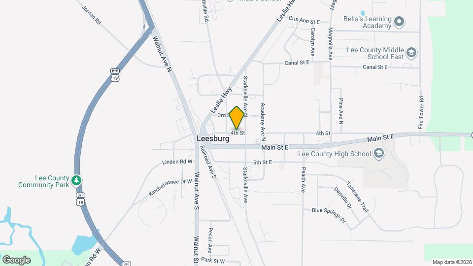190 Starksville Ave Mapa y Detalles de la Ubicación