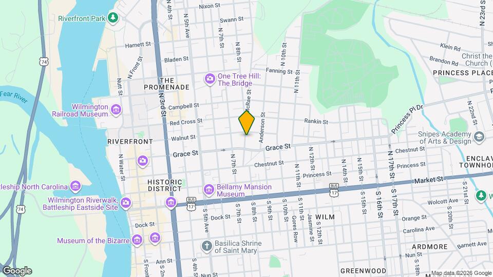 312 McRae St Map and Location Details