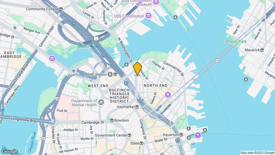 133 N Washington St, Unit 31 Map and Location Details