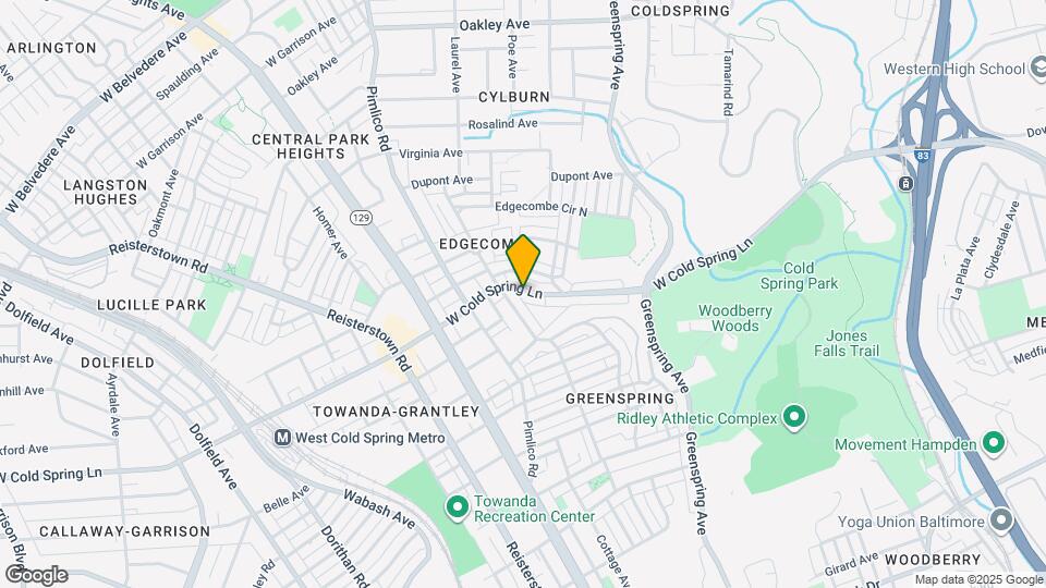 2525 W Cold Spring Ln Map and Location Details