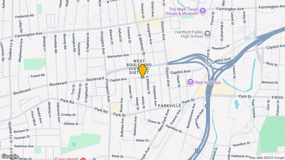 100 Amity St Map and Location Details