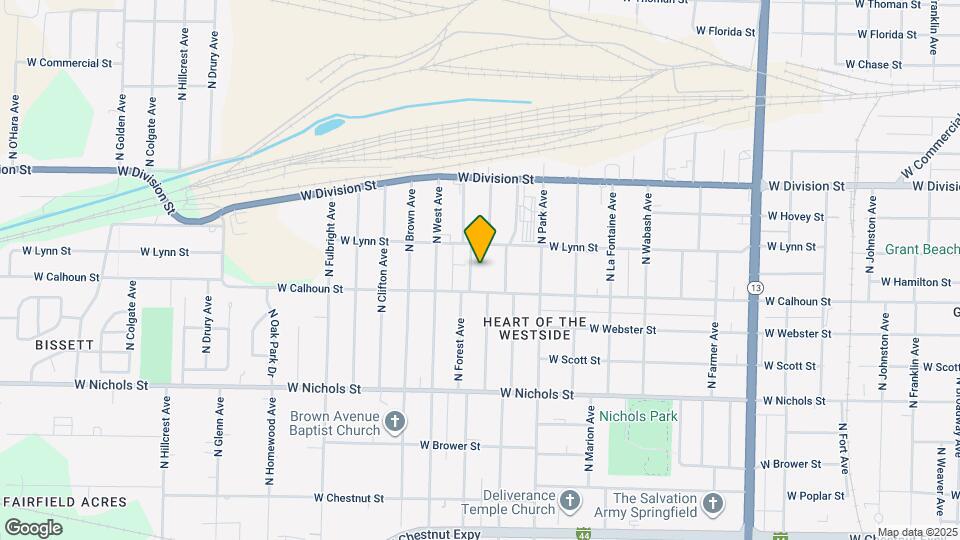 1324 N Forest Ave Map and Location Details