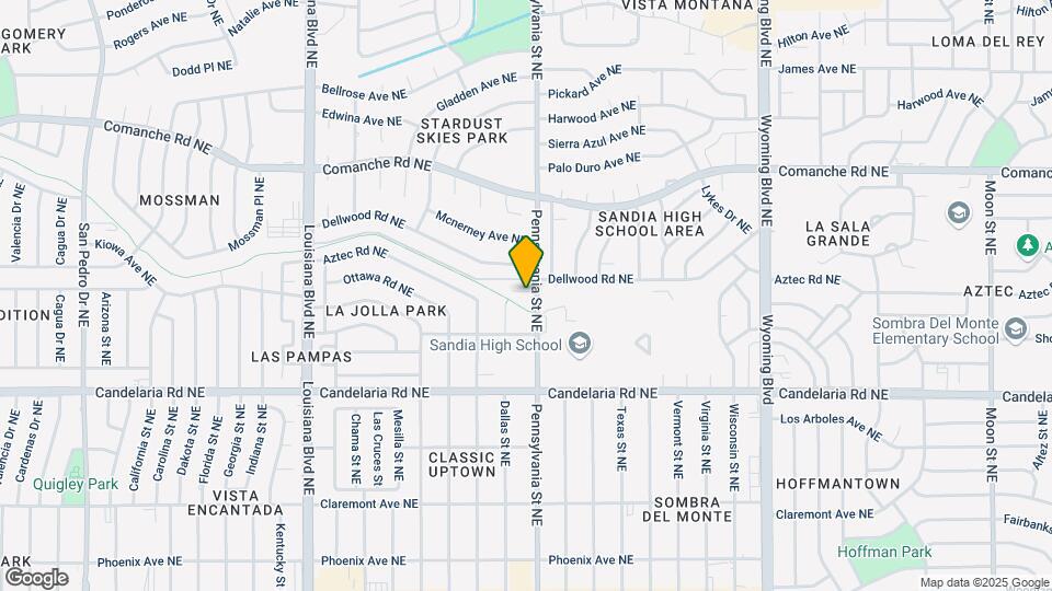 7510 Pennsylvania Ln NE Map and Location Details