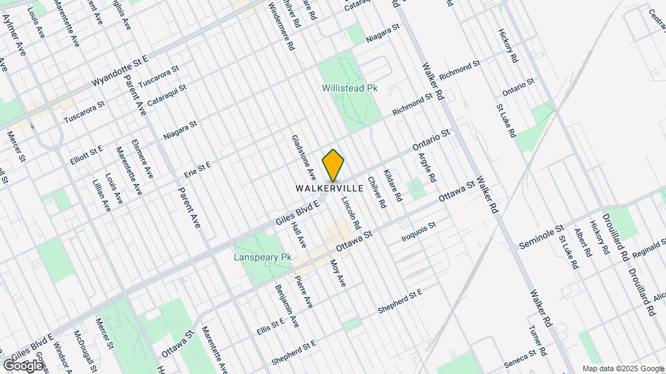 Incredible Walkerville Character 1-Bedroom Map and Location Details