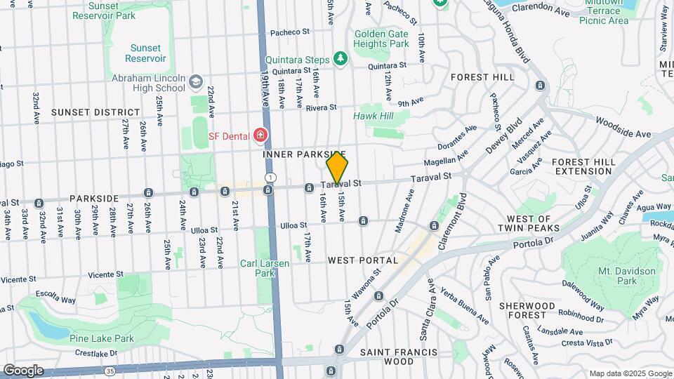 501 Taraval St Map and Location Details