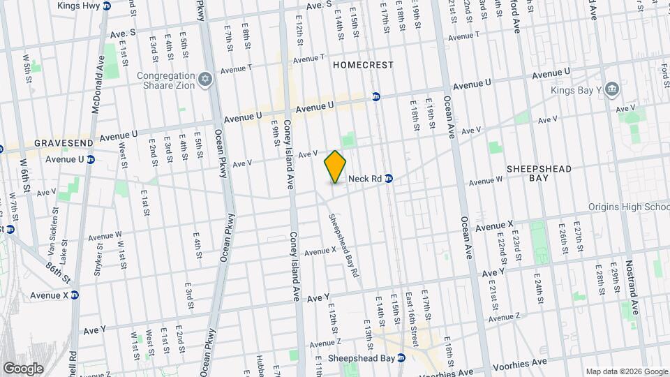 2277 Homecrest Ave Map and Location Details