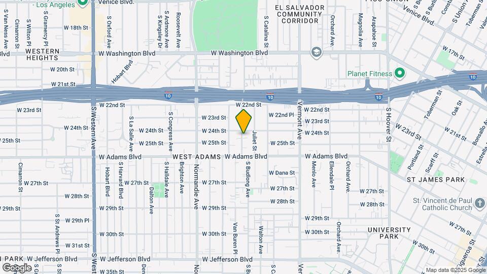 2410 S Budlong Ave Mapa y Detalles de la Ubicación