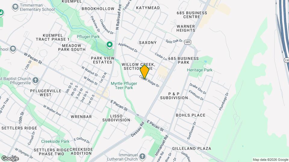 603 Cedar Ridge Dr Map and Location Details