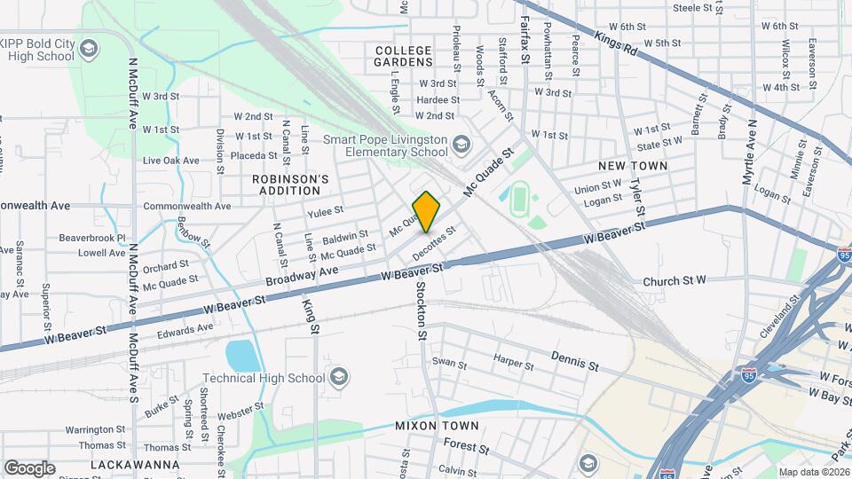 814 Baker Ave Map and Location Details