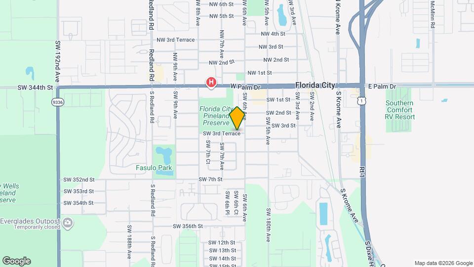 1116 SW 3rd Terrace Map and Location Details