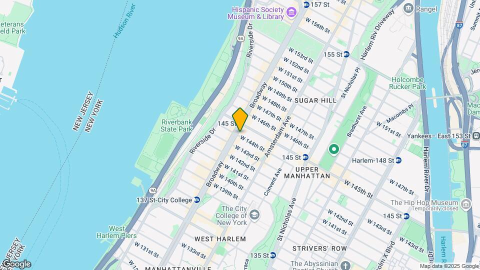 565 West 144th Street Mapa y Detalles de la Ubicación