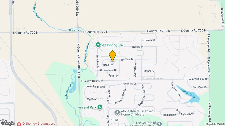 10326 Haag Rd Map and Location Details