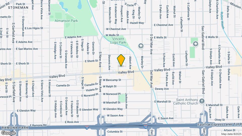 1554 Prospect Ave Map and Location Details