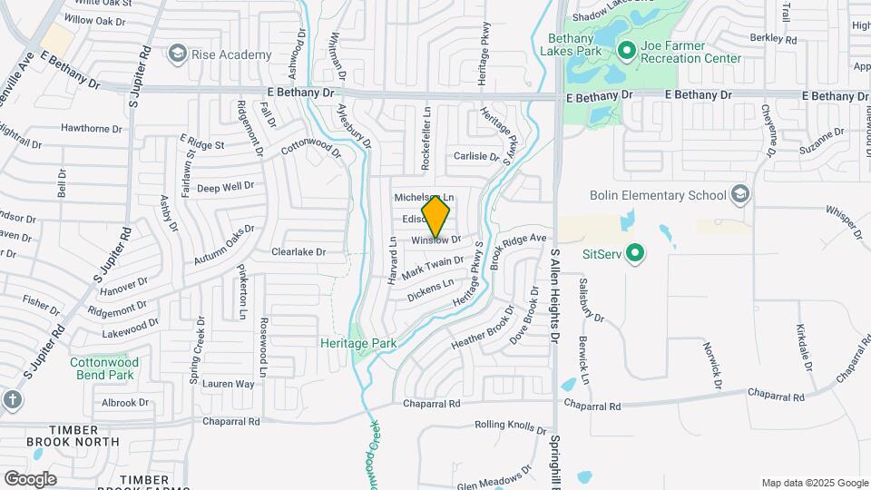 1018 Winslow Dr Map and Location Details