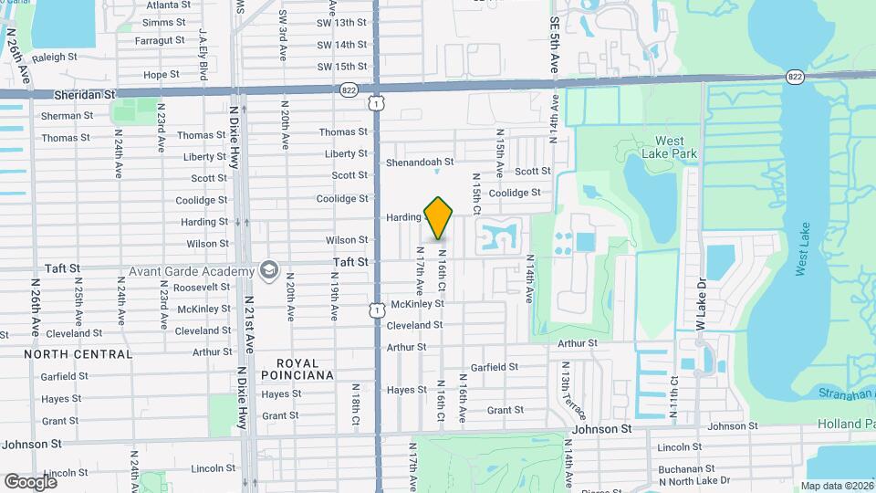1716 N 16th Ct Map and Location Details