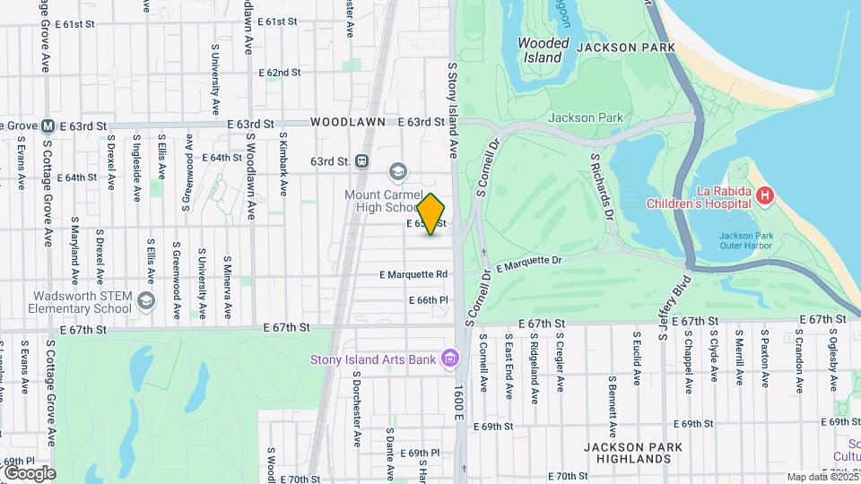 1530 E 65th Pl Map and Location Details