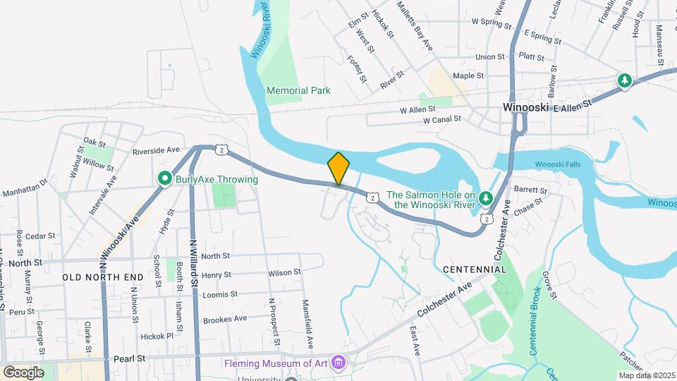 366 Riverside Ave Map and Location Details