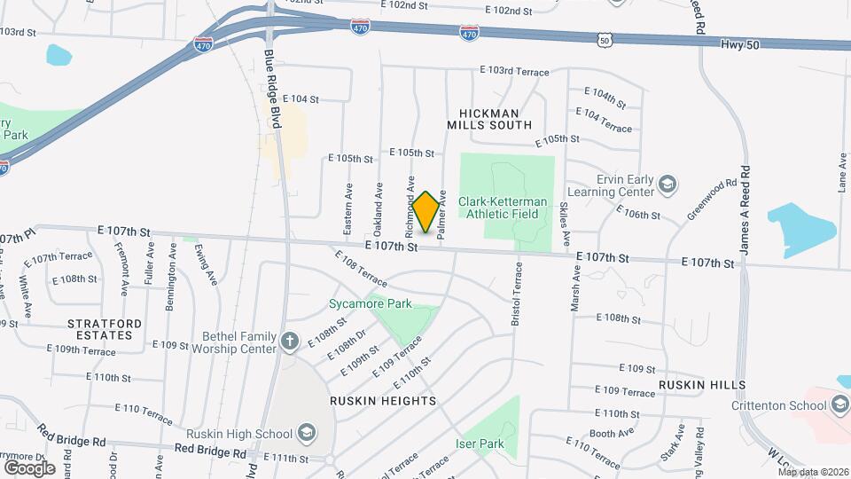 7604 E 107th St Mapa y Detalles de la Ubicación
