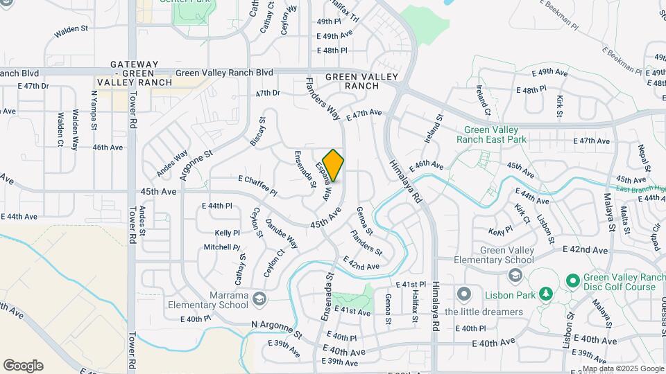 4544 Espana Way Map and Location Details