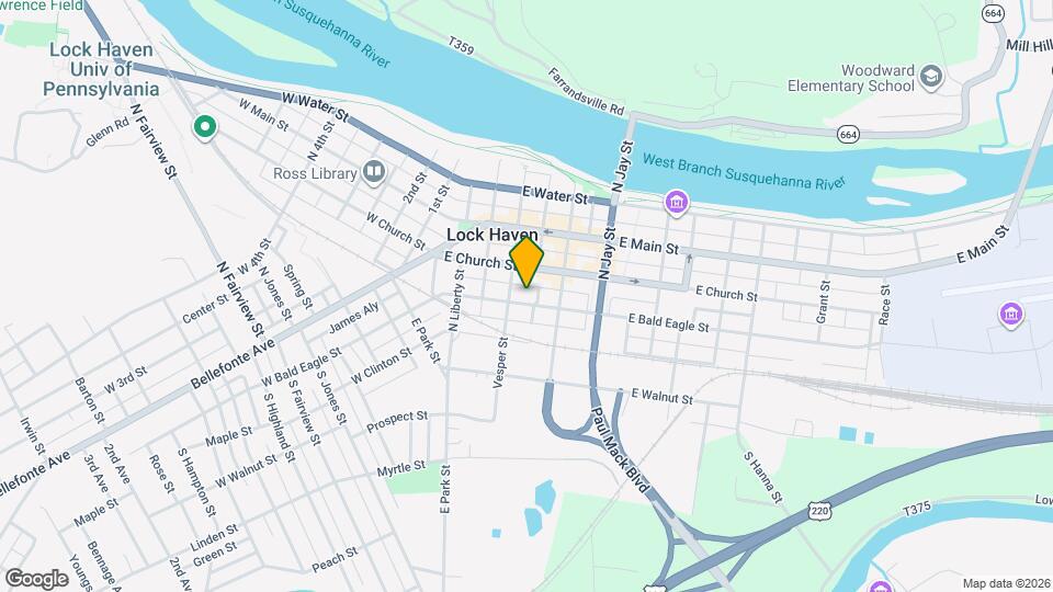 115 E Bald Eagle St Map and Location Details