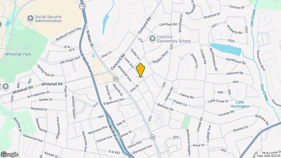 2603 Lane Ave Map and Location Details