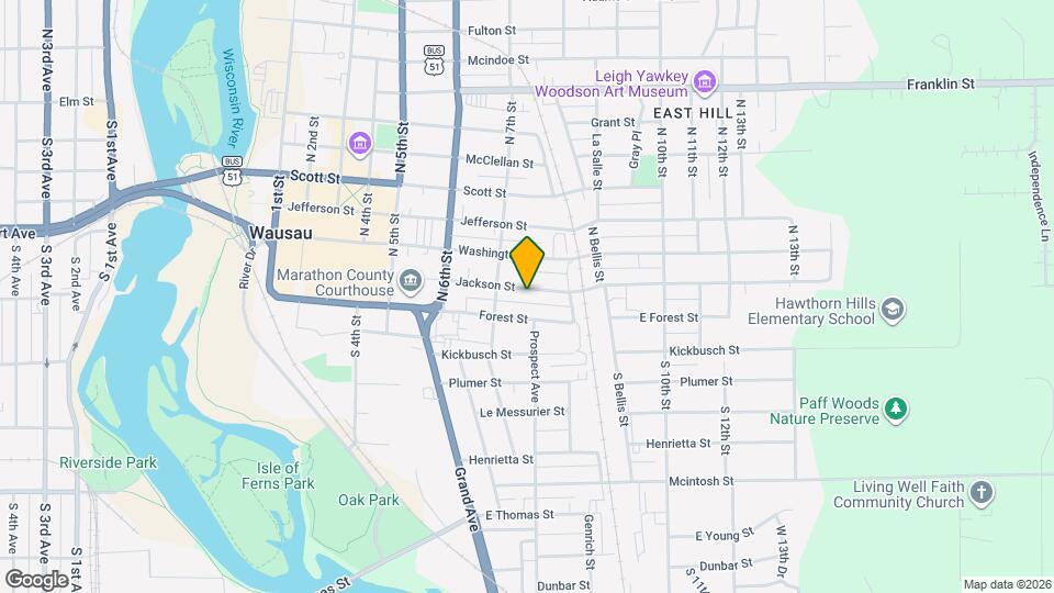 717 Jackson St Map and Location Details