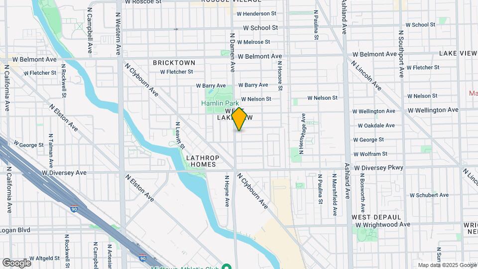 2913 N Damen Ave. Map and Location Details
