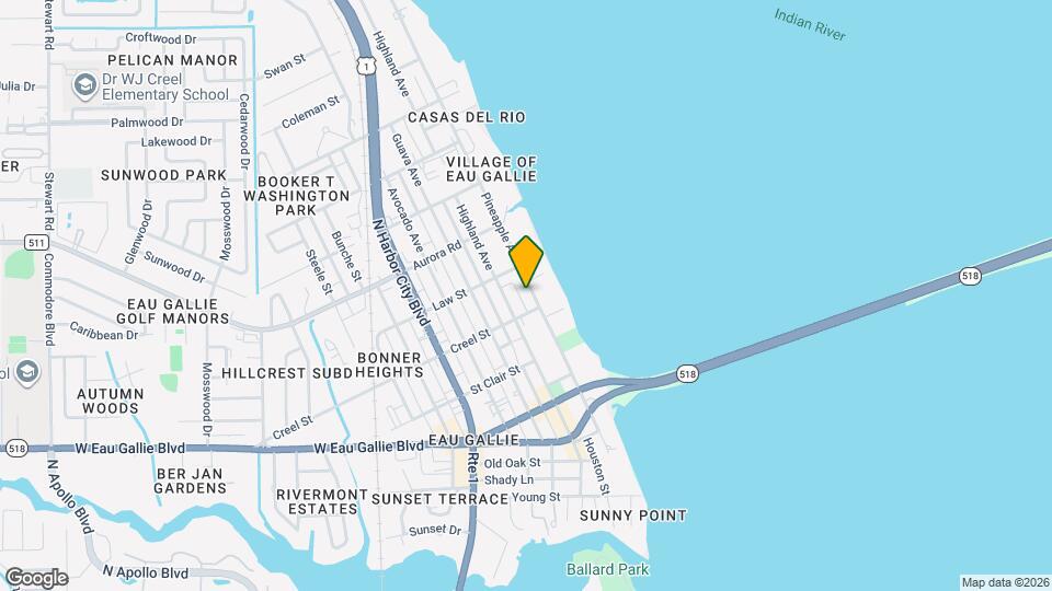 1676 Pineapple Ave Mapa y Detalles de la Ubicación