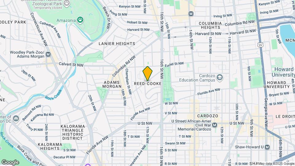 1674 Kalorama Rd NW Map and Location Details