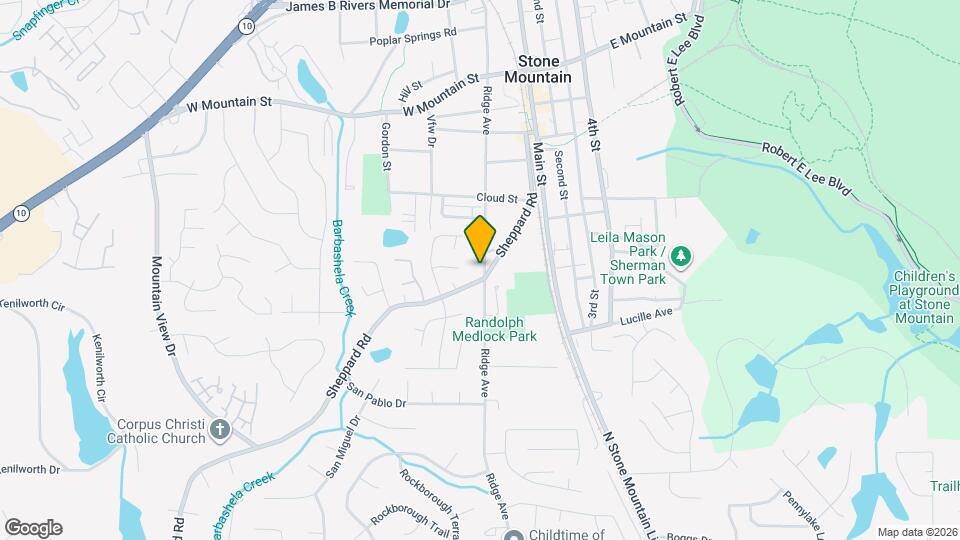 802 Ridge Ave Map and Location Details