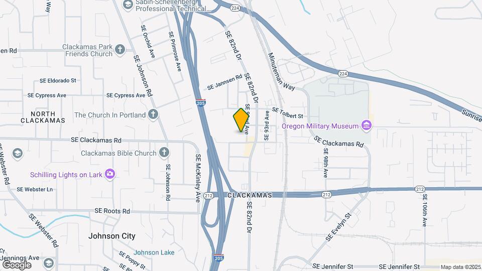 9167 SE Clackamas Rd Map and Location Details