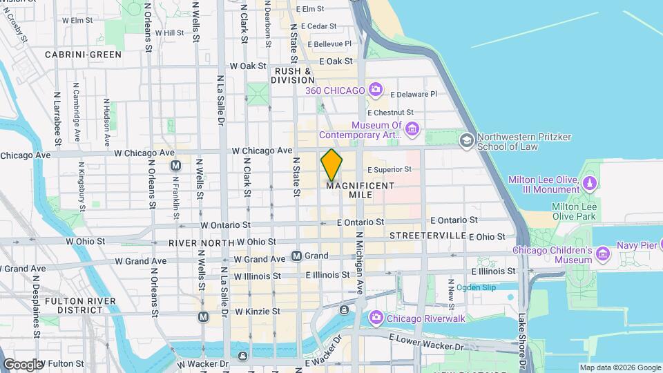 48 E Huron St Mapa y Detalles de la Ubicación