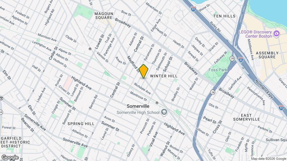 390 Medford St Map and Location Details
