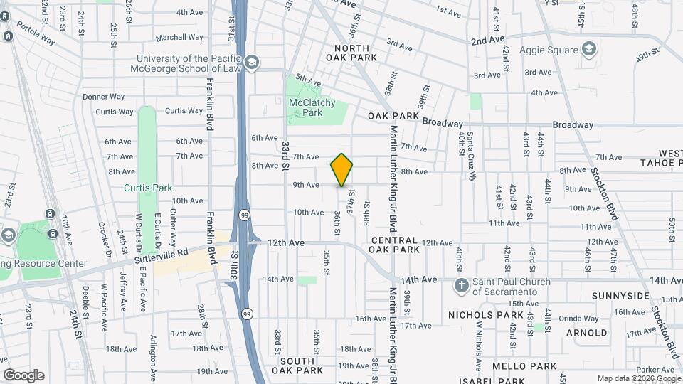 3419 36th St Map and Location Details