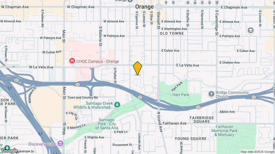 343 W Rosewood Ave Map and Location Details