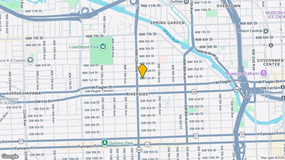 1150 NW 1st St Map and Location Details