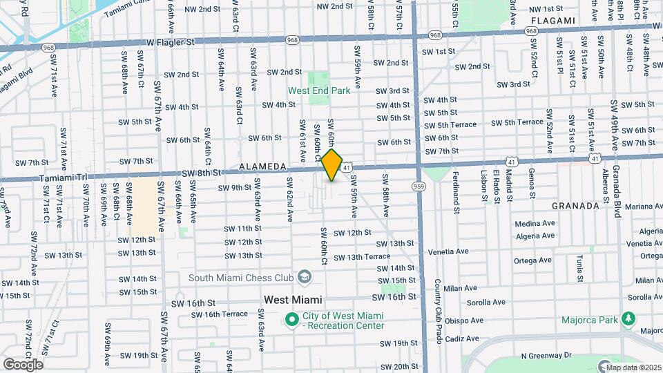 5984 SW 8th St Map and Location Details