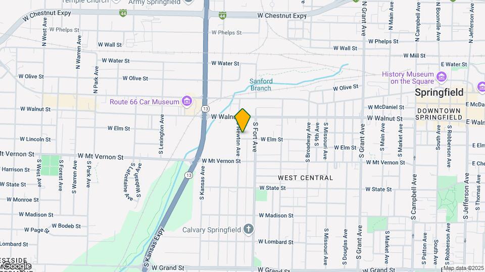 1329 W Elm St Map and Location Details