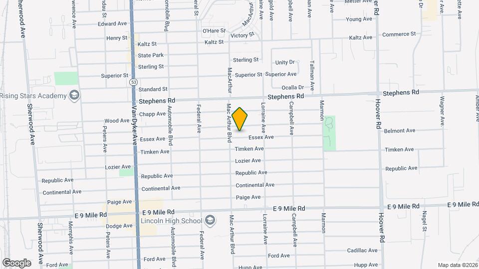 8635 Essex Ave Map and Location Details