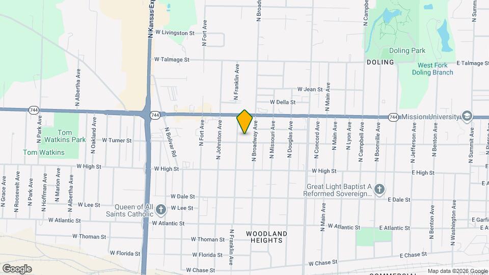 1021 W Turner St Map and Location Details