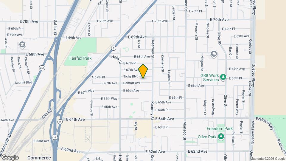 5861 Demott Ave Map and Location Details