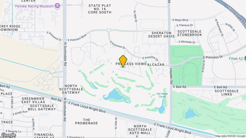 7642 E Hartford Dr Map and Location Details