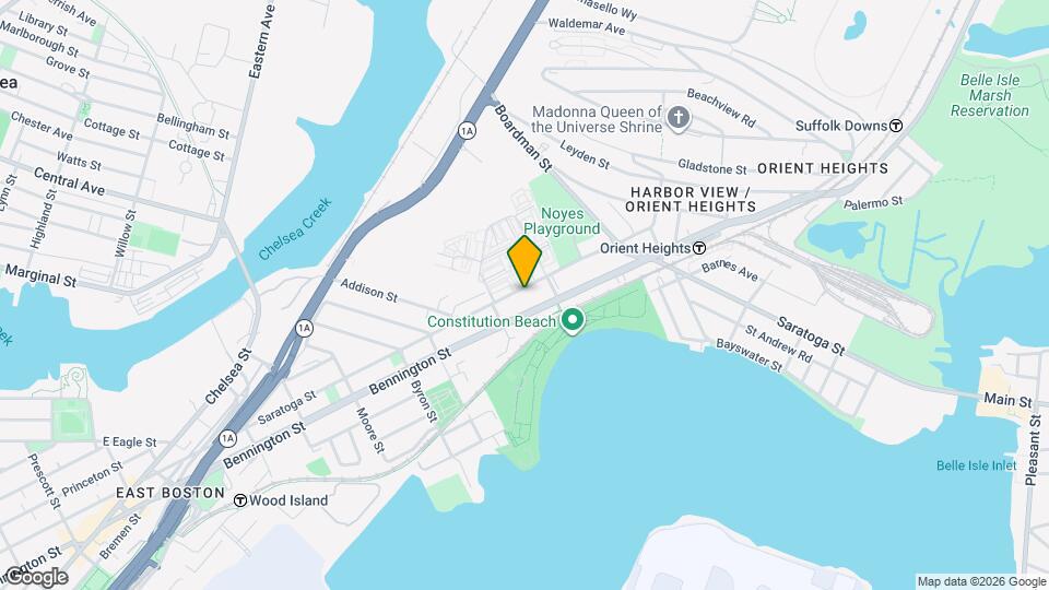 901 Saratoga St, Unit 3 Map and Location Details