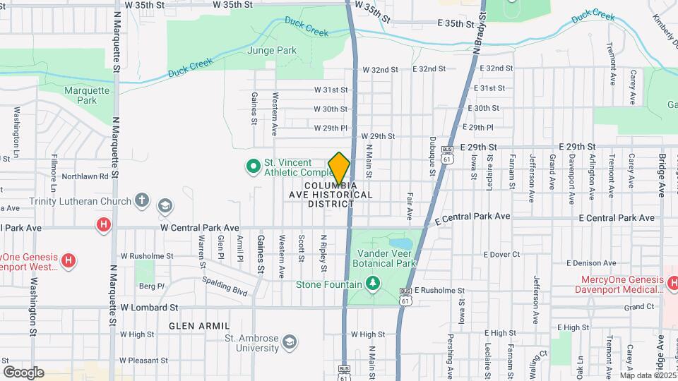 318 W Columbia Ave Map and Location Details