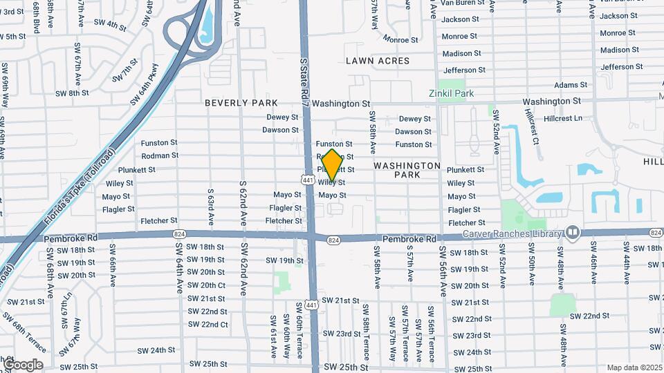 5918 Wiley St Map and Location Details