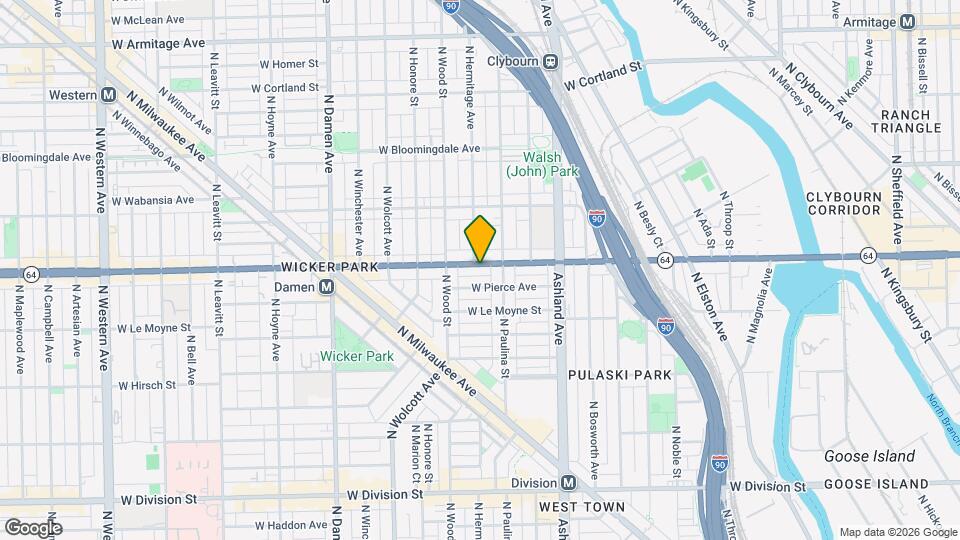1723 W North Ave Map and Location Details