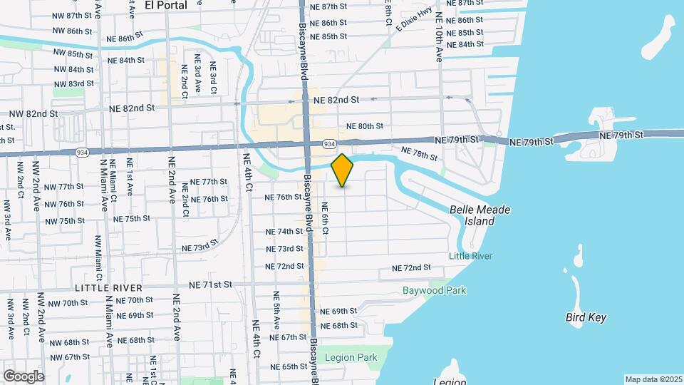 7600 NE 7th Ave Map and Location Details